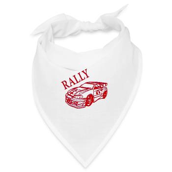 Rally Auto - Bandana - Weiß - Vorne