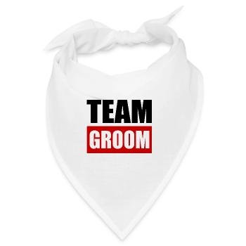Team groom - Bandana - Weiß - Vorne