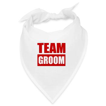 Team groom - Bandana - Weiß - Vorne