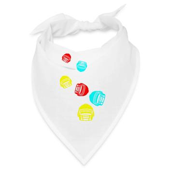 Football Helm - Bandana - Weiß - Vorne