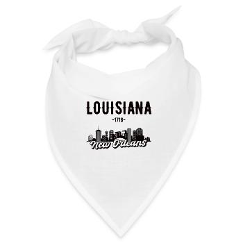 New Orleans Louisiana Heimat Geschenk - Bandana - Weiß - Vorne