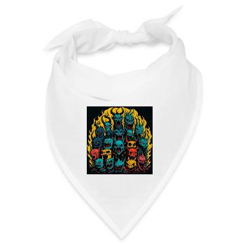 Monster - Bandana - Weiß - Vorne