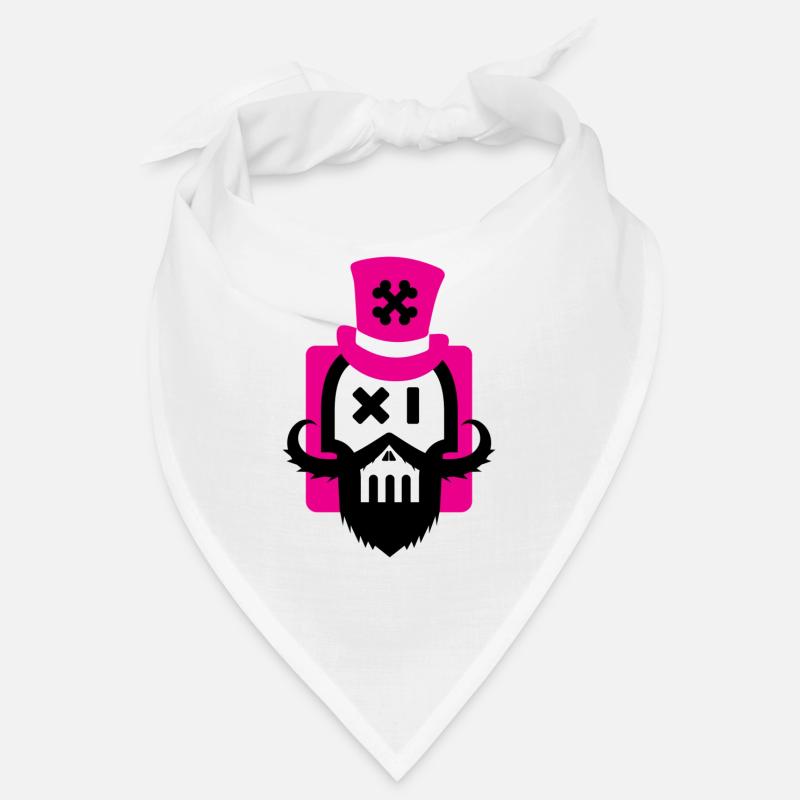 Bartschädel Magenta Bandana