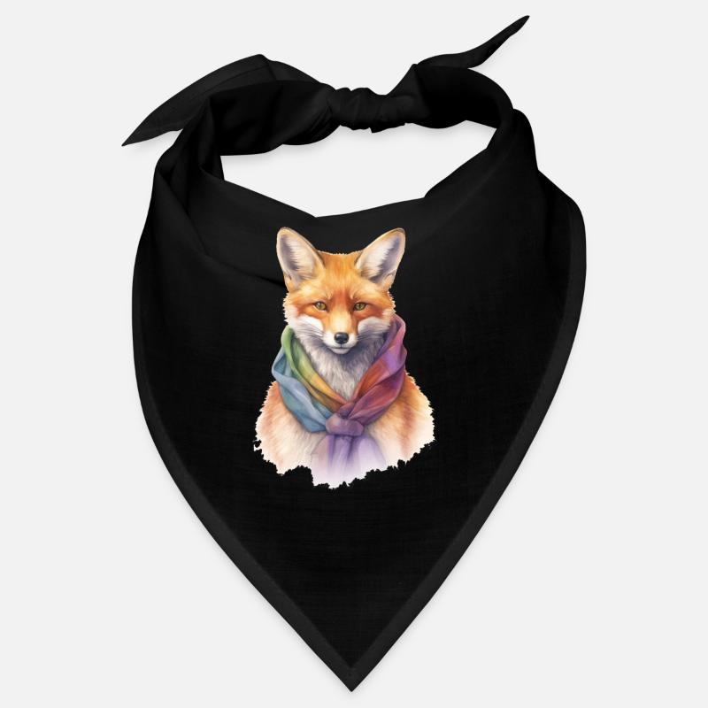 Fuchs mit Schal Bandana
