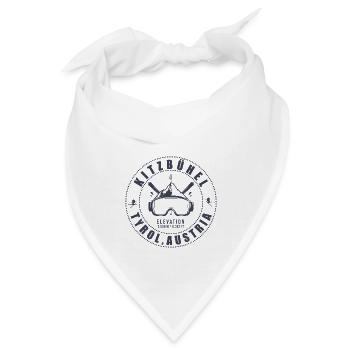 Kitzbühel Österreich - Bandana - Weiß - Vorne