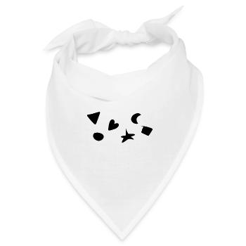 Symbole Formen Form Herz symbol - Bandana - Weiß - Vorne