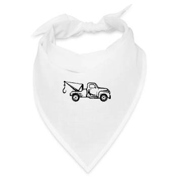 Abschlepper Abschleppwagen Abschleppdienst - Bandana - Weiß - Vorne