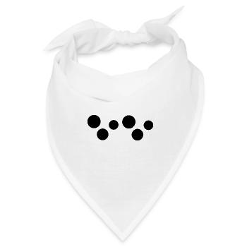 sechs kreise kreis form - Bandana - Weiß - Vorne