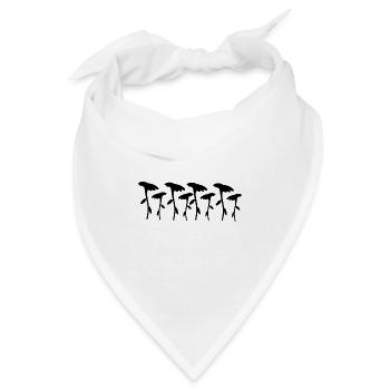 Blume Symbol Blüte acht blumen - Bandana - Weiß - Vorne