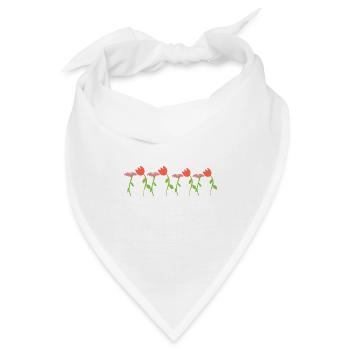 Blume Symbol Blüte acht blumen form - Bandana - Weiß - Vorne