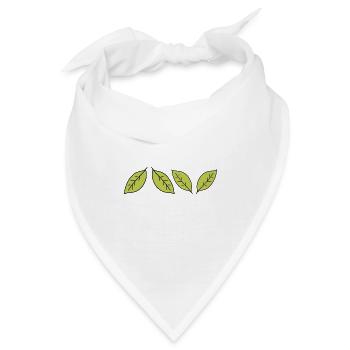 vier Blätter blatt symbol - Bandana - Weiß - Vorne