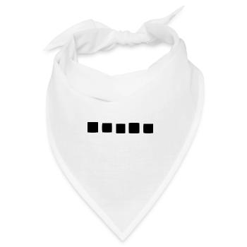 viereck quadrat symbol formen - Bandana - Weiß - Vorne