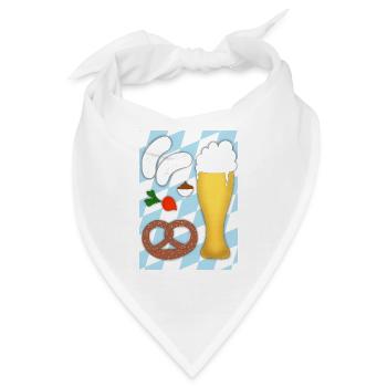 Münchner Weißwurstfrühstück - Bandana - Weiß - Vorne
