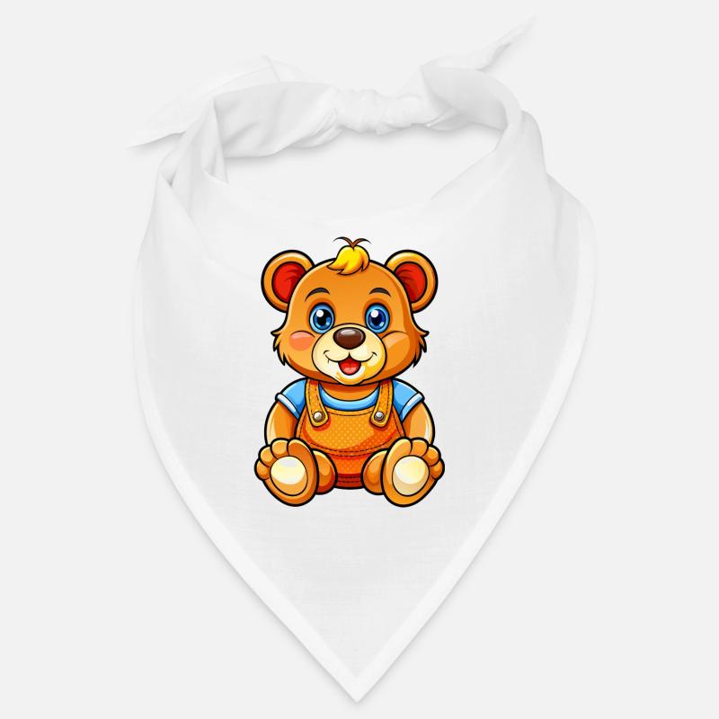 Teddy mit Latzhose Bandana