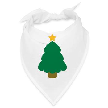 christmas tree - Bandana - Weiß - Vorne