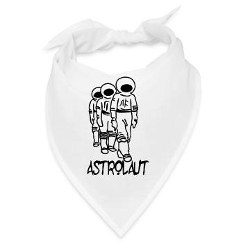 Astrolaut Records - Bandana - Weiß - Vorne