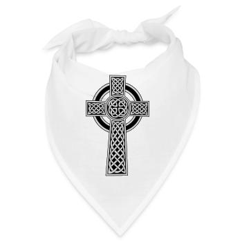 Celtic cross - Bandana - Weiß - Vorne