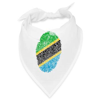 Fingerprint - Tansania - Bandana - Weiß - Vorne