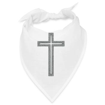 Kreuz - Bandana - Weiß - Vorne