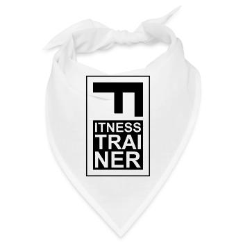 Fitness - Fitnesstrainer - Bandana - Weiß - Vorne