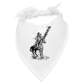 indian indianer american tent zelt teepee tomahawk - Bandana - Weiß - Vorne