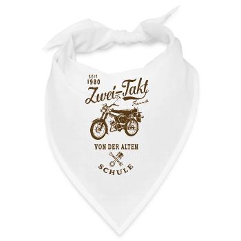 Simson S51 B4 Zwei Takt - Bandana - Weiß - Vorne