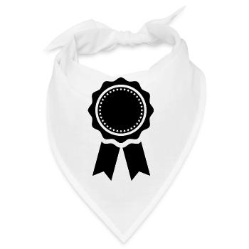 Medaille Auszeichnung Geschenk Geschenkidee - Bandana - Weiß - Vorne