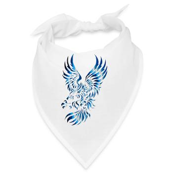 adler eagle bussard falke habicht hawk falcon14 - Bandana - Weiß - Vorne
