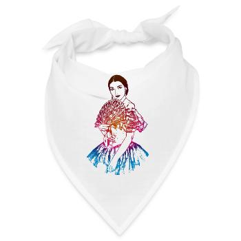 La traviata: Maria Callas als Violetta Valéry - Bandana - Weiß - Vorne