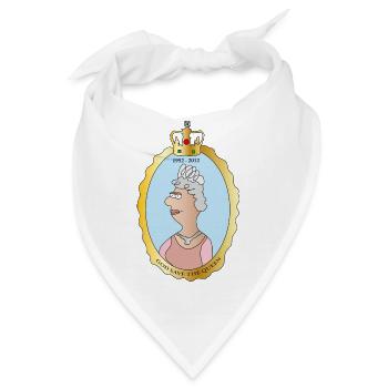 Queen Elizabeth II - Bandana - Weiß - Vorne