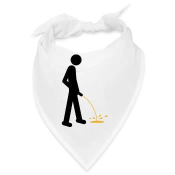 Pee - Bandana - Weiß - Vorne