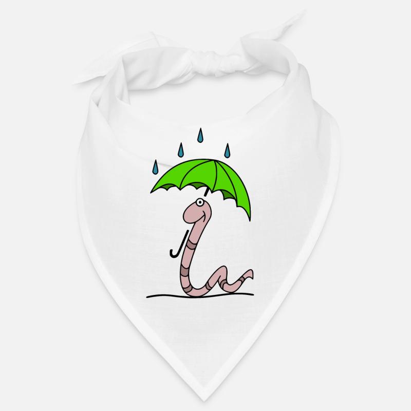 Wurm mit Regenschirm Bandana