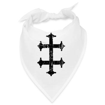 Frankreich Frankreich croix de Lorraine crosso von Lothringen - Bandana - Weiß - Vorne
