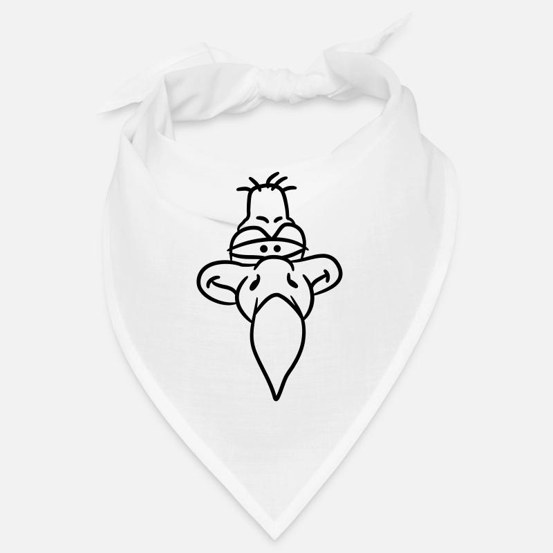 Tête de vautour comique drôle de bande dessinée Bandana