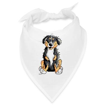 Goldiger Berner Sennenhund - Bandana - Weiß - Vorne
