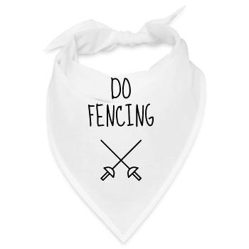 Fencing - Escrime - Fechten - Sword - Sport - Bandana - Weiß - Vorne