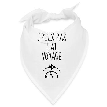 Reisen / Reisende / Urlaub / Tourismus - Bandana - Weiß - Vorne