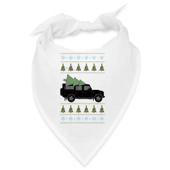 Defender 110 Black Christmas Light - Bandana - Weiß - Vorne