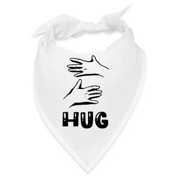 Umarmung - Bandana - Weiß - Vorne