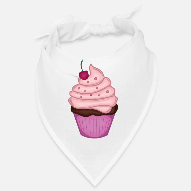 Cupcake - Bandana - Weiß