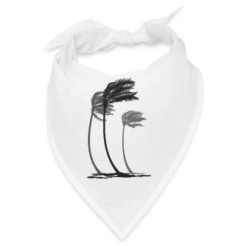Palms in the wind - Bandana - Weiß - Vorne