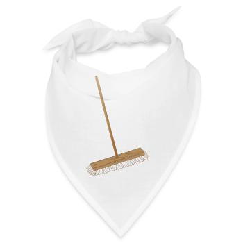 Besen zum aufkehren & unter den Teppich kehren - Bandana - Weiß - Vorne