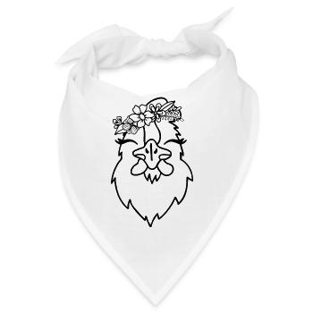 Huhn Hühner - Bandana - Weiß - Vorne