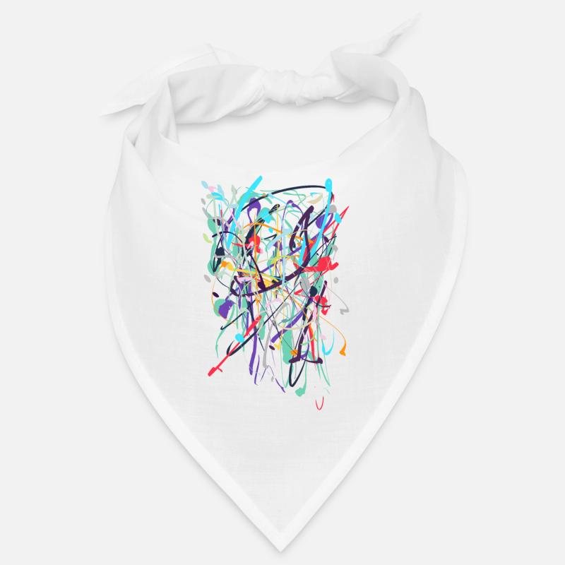 Abstract - Bandana - white