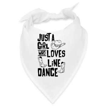 Tänzer Tanzen Linedance Country Musik Geschenk - Bandana - Weiß - Vorne