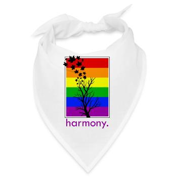 Ein Leben in Harmonie - Bandana - Weiß - Vorne