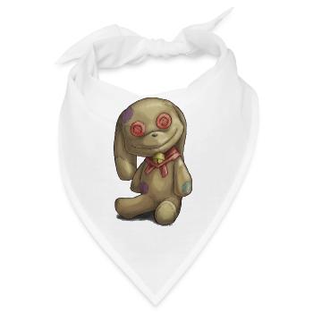 Creapy Teddy - Bandana - Weiß - Vorne