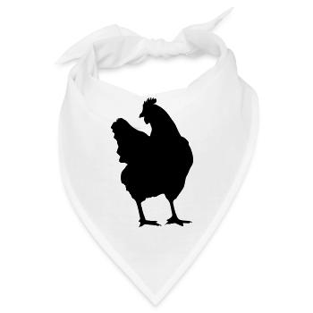 chicken - Bandana - Weiß - Vorne