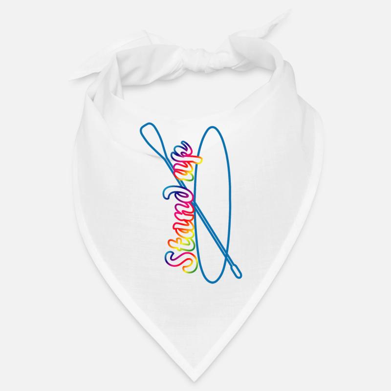 Lettrage de pagaie debout avec paddle board Bandana