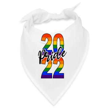 Gay Pride 2022 LGBTIQ Queer Demonstration - Bandana - Weiß - Vorne